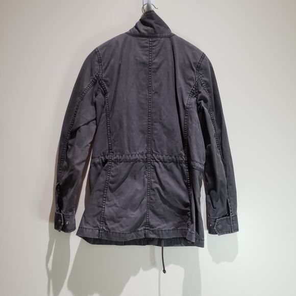 Madewell Fleet Utility Jacket XS Utility Military Cargo Cinched Waist Gray - Picture 6 of 16